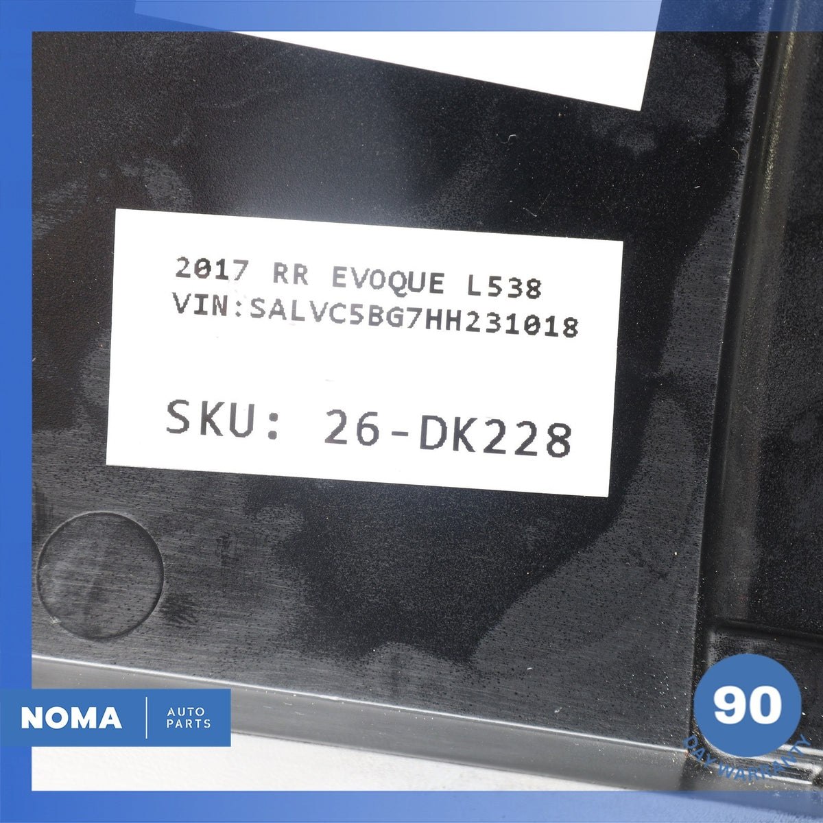 17-19 RR Evoque L538 Convertible Front Windshield Glass Upper Molding OEM - photo 10