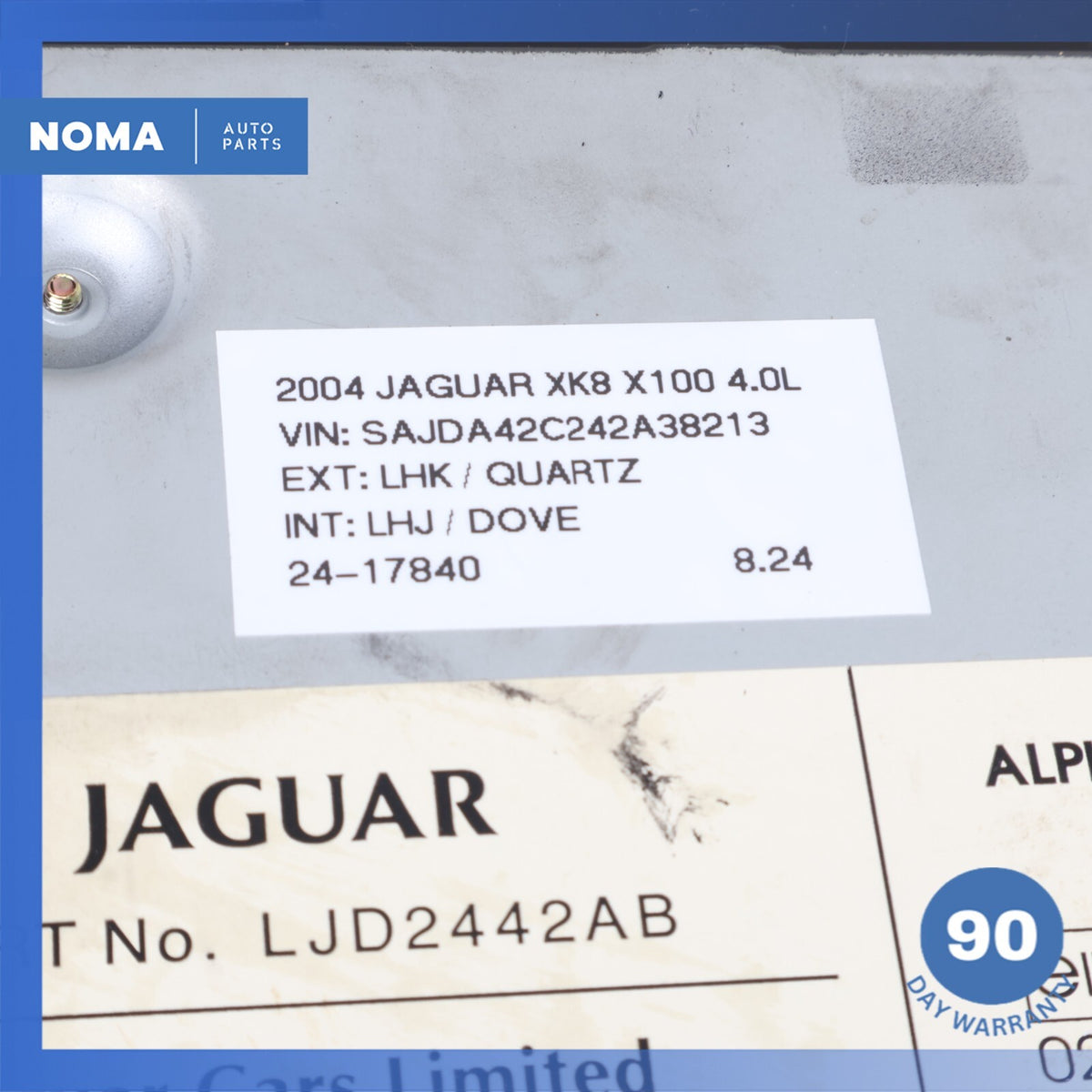 98-06 Jaguar X100 XK8 XKR XJ8 Car Navigation DVD CD Player GPS LJD2442AB OEM - photo 18