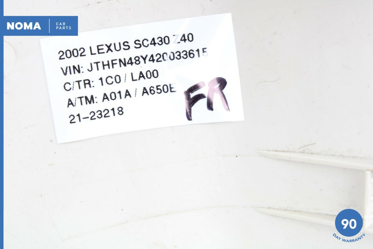 02-10 Lexus SC430 Z40 Front Right Passenger Side Seat Switch Cover Trim ECRU OEM - photo 10