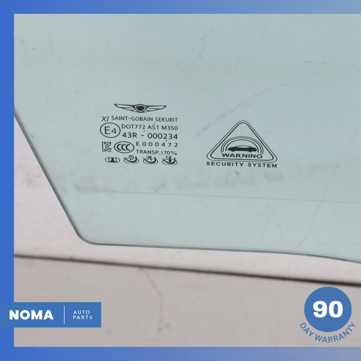 17-20 Genesis DH G80 Front Right Door Window Glass 82420B1011 OEM - photo 8