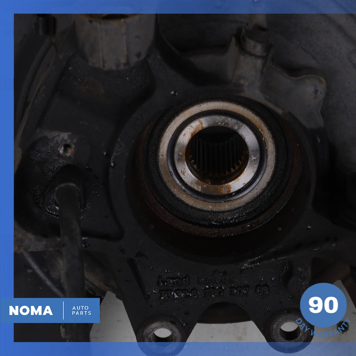 10-12 Land Rover Range Rover L322 Rear Left Spindle Knuckle Hub w/ Shield OEM - photo 14