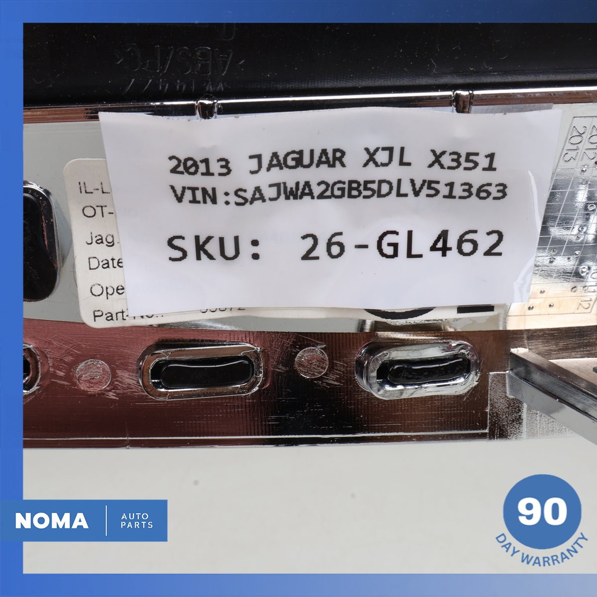 10-16 Jaguar X351 XJ XJR Dash Climate Control Radio Display Trim Bezel OEM - photo 12