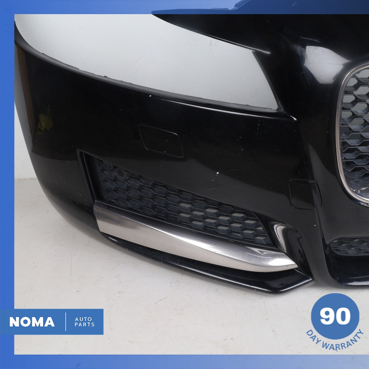16-20 Jaguar X260 XF Front Bumper Cover Panel Assembly Black OEM - photo 12