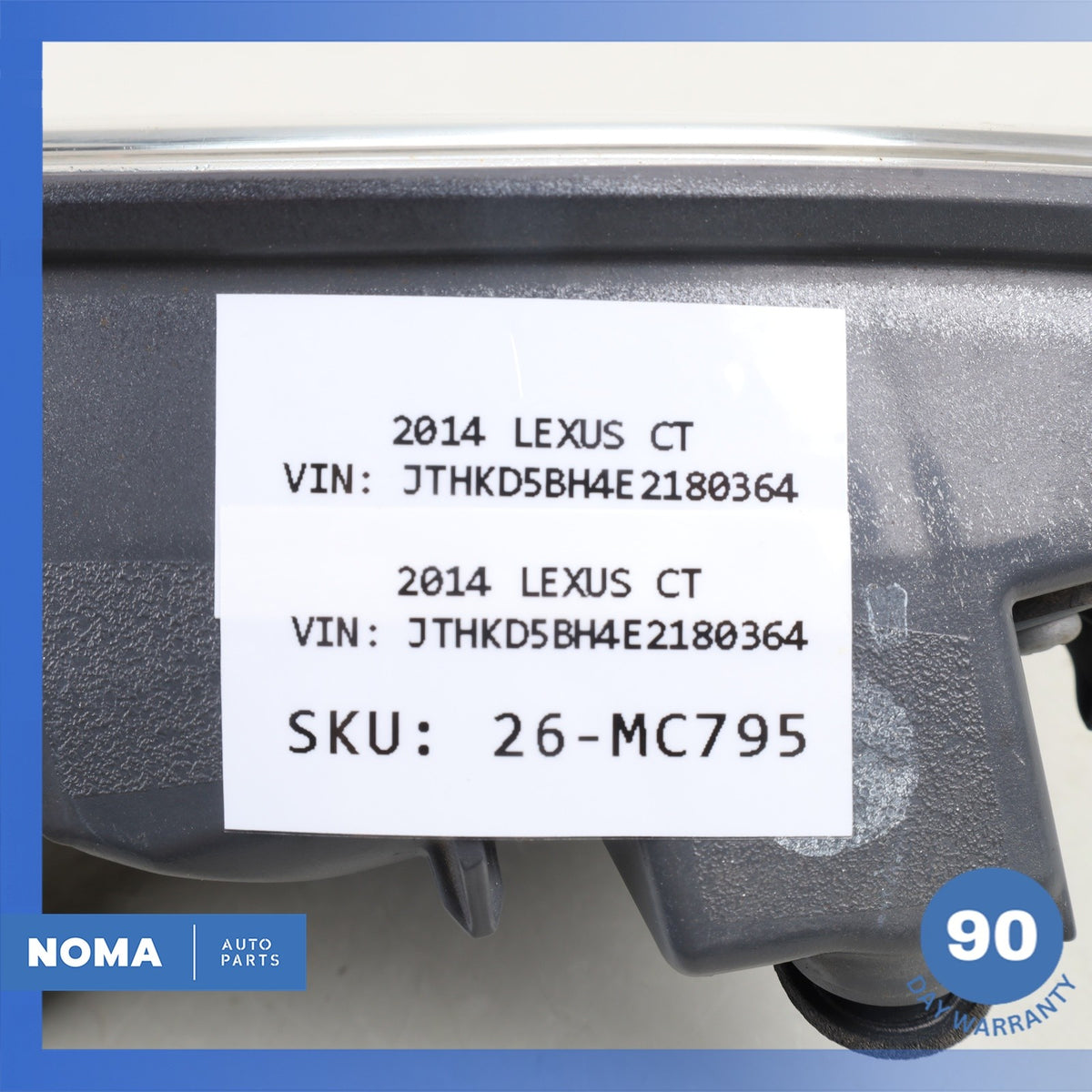 Lexus ZWA10 CT200h Rear Left Taillight Tail Light Lamp Inner 81591-76020 OEM - photo 19
