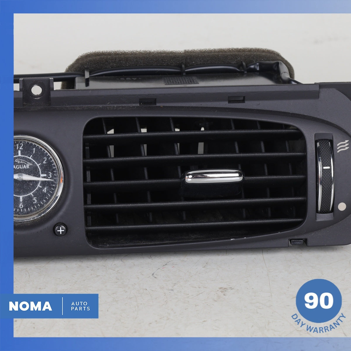 04-09 Jaguar X358 Front Center Dash Board HVAC AC А/C Dual Air Vent w/ Clock OEM - photo 4