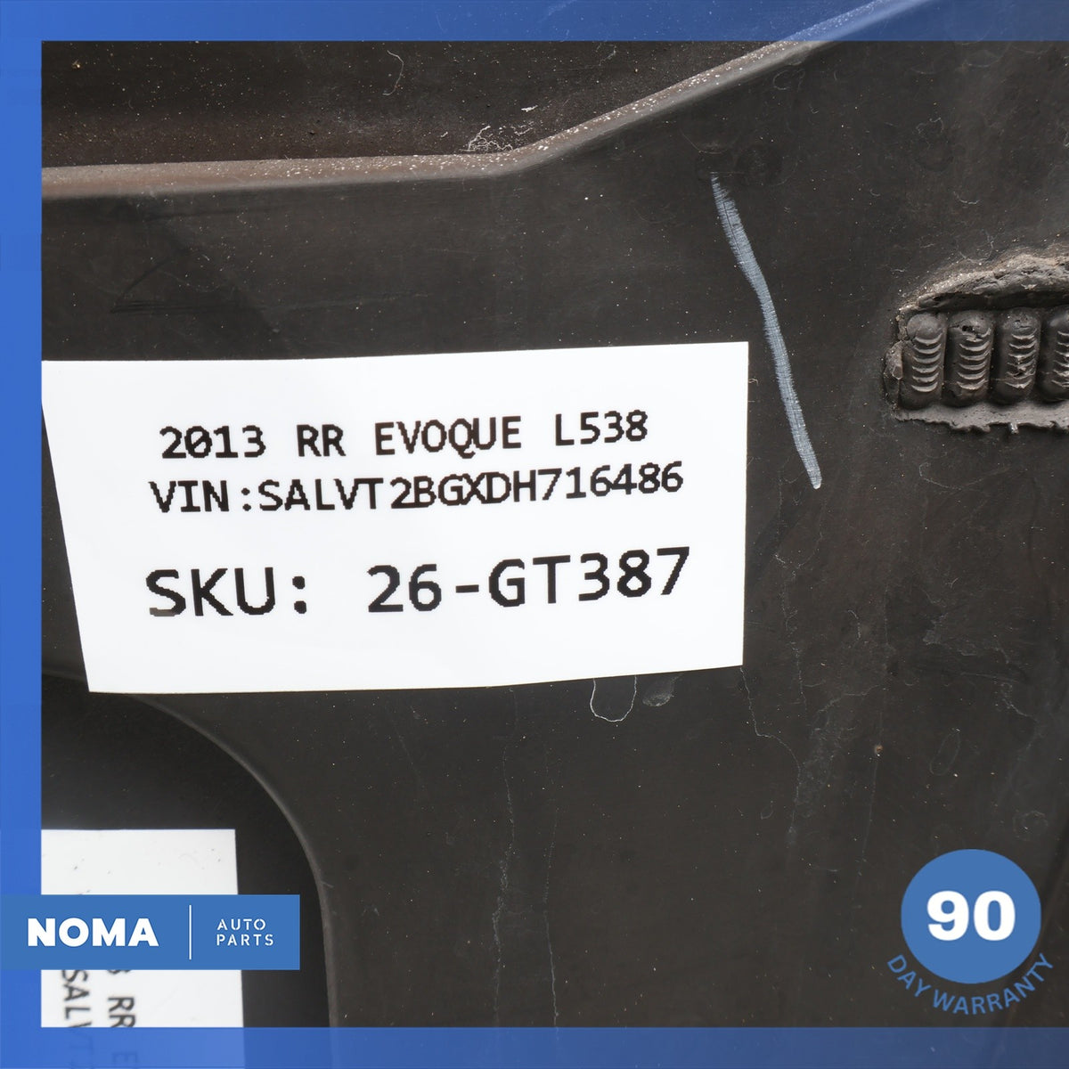 12-19 Range Rover Evoque L538 4DR Rear Right Door Lower Molding BJ3M274A48B OEM - photo 12