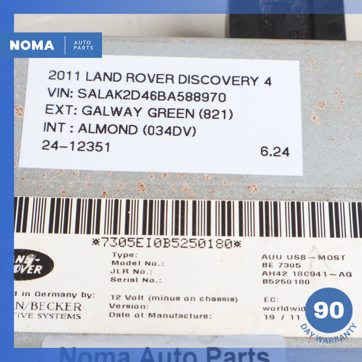10-16 Land Rover L319 L320 L322 LR4 Harman Becker iPod Interface Module OEM - photo 8