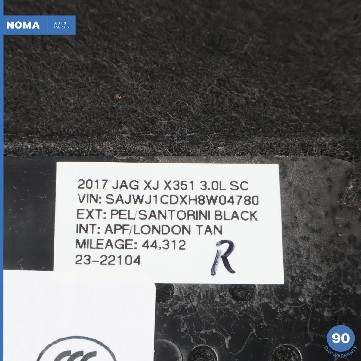 10-19 Jaguar XJ XJL X351 Front Right Passenger Seat Under Cover Trim PVJ OEM - photo 14