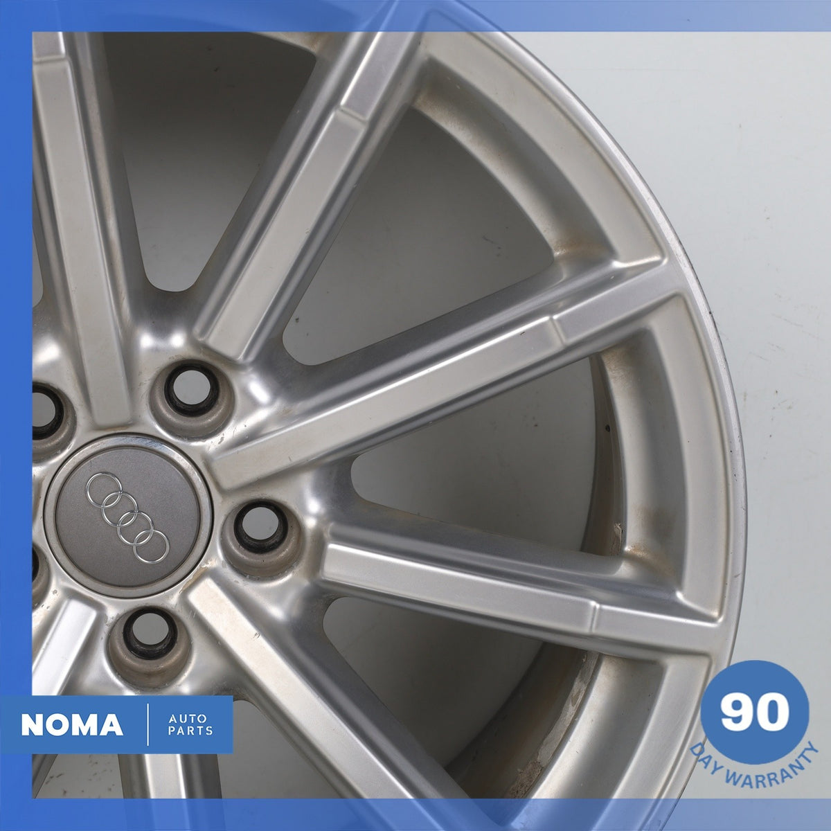 08-17 Audi 8T A5 S5 8.5 x R18 18" Wheel Rim Silver 8T0601025BM OEM - photo 3