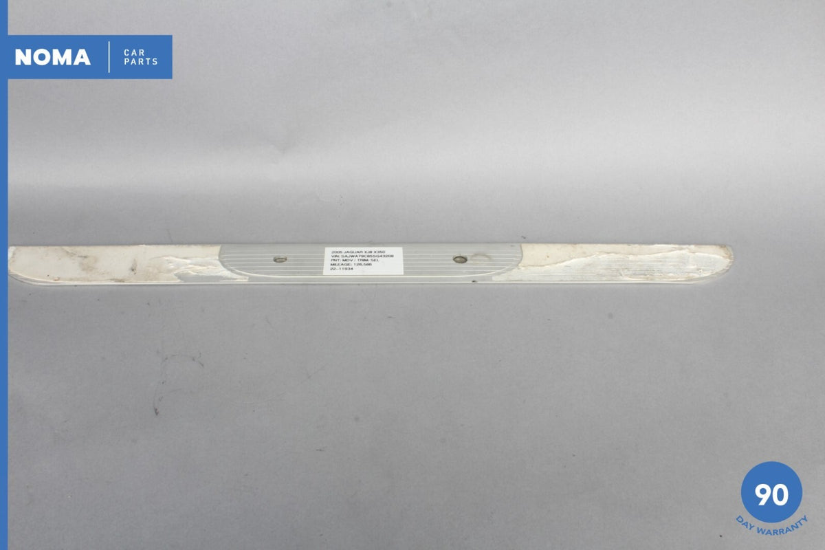 05-09 Jaguar XJ8 VDP X350 X358 LWB Rear Right or Left Door Scuff Plate Trim OEM - photo 5