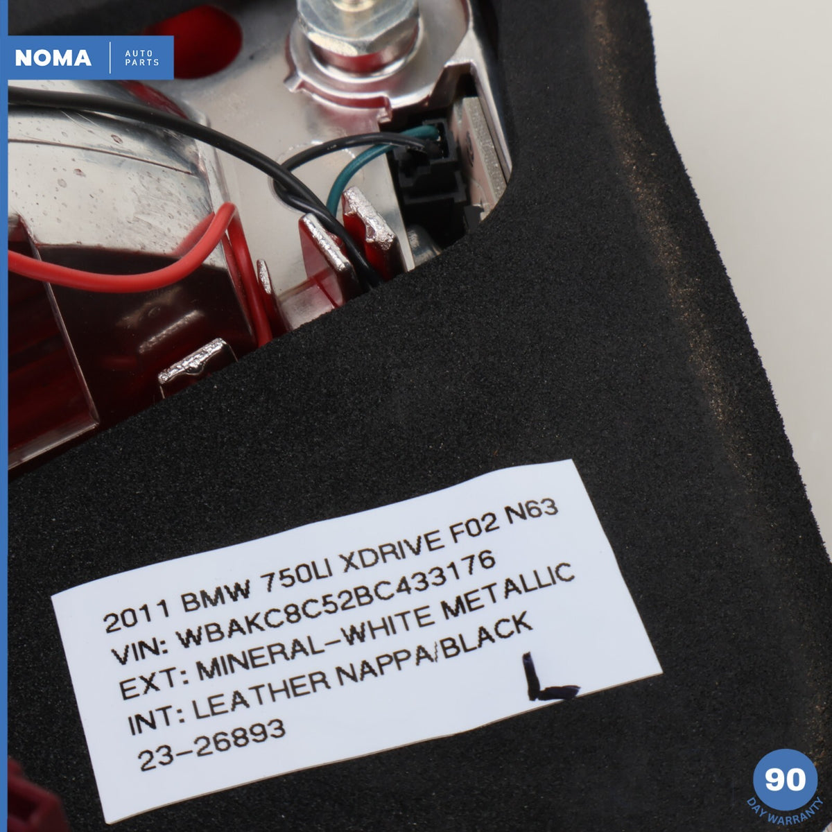 09-12 BMW 750Li F01 F02 Rear Left Inner Side Trunk Tail Light Stop 7182205 OEM - photo 18