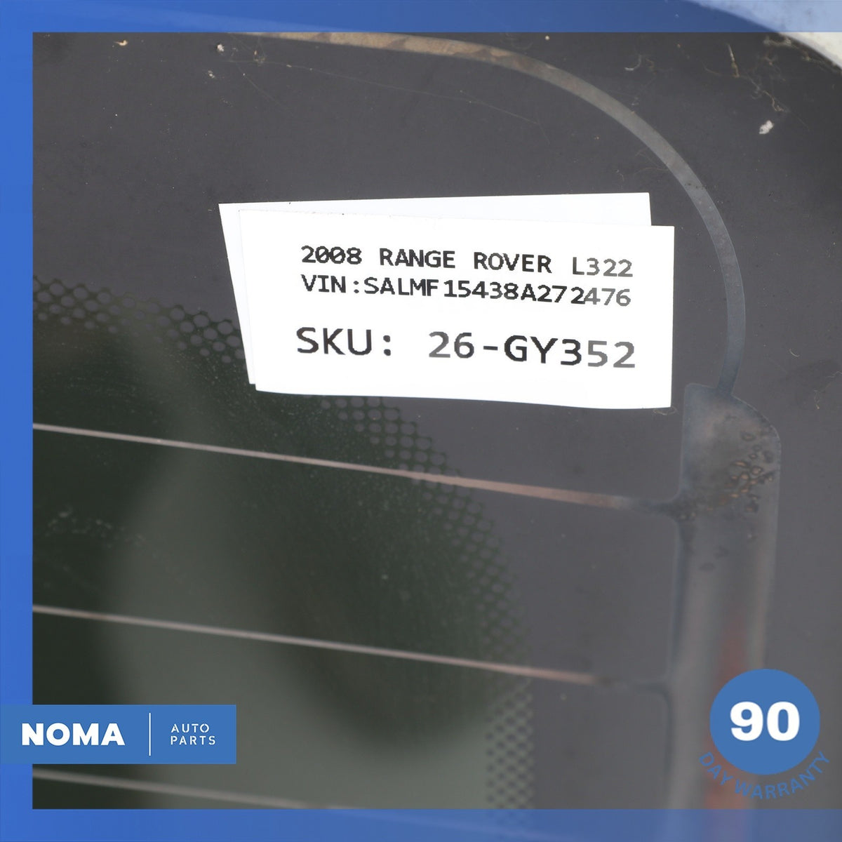 06-12 Land Rover Range Rover L322 Trunk Lid Tailgate Door Glass Window OEM - photo 16