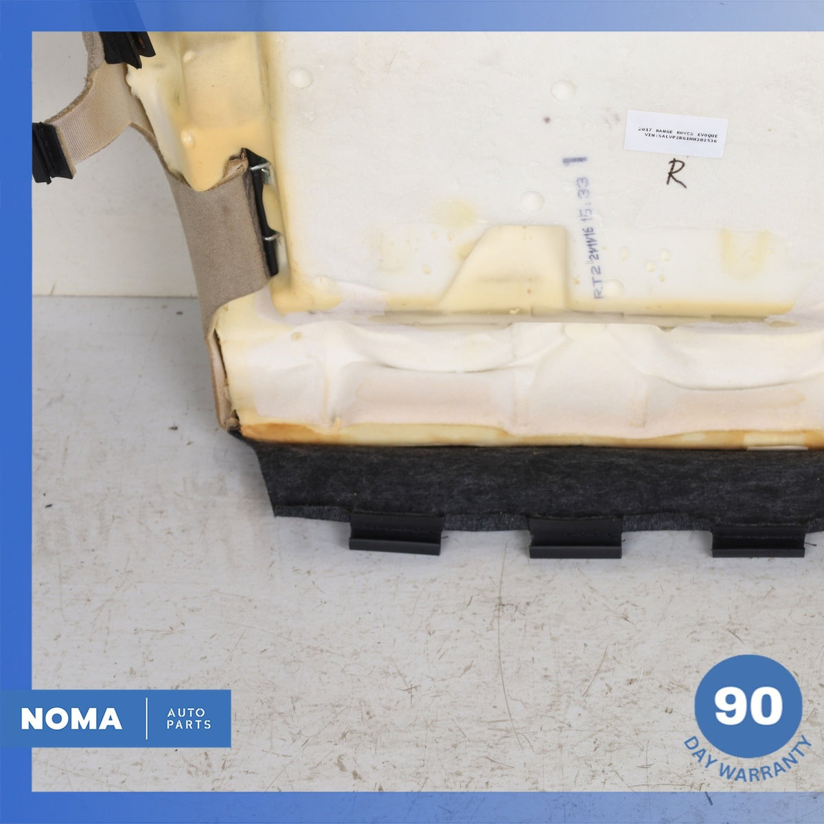 16-19 LR Range Rover Evoque L538 Front Right Side Lower Bottom Seat Cushion OEM - photo 14
