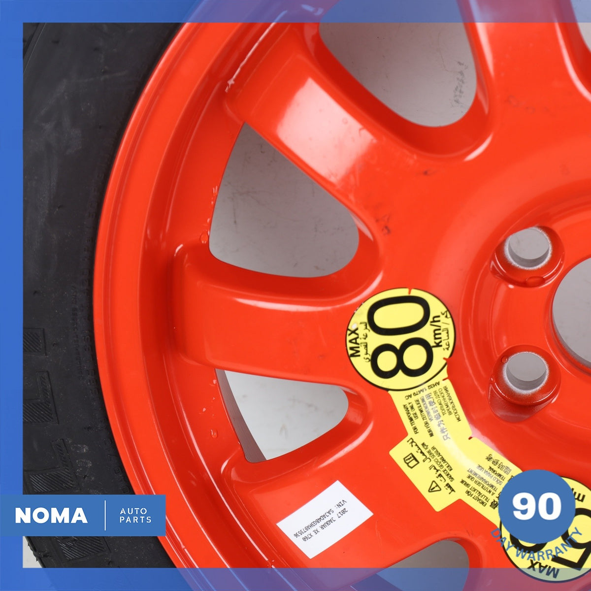 04-21 Jaguar X760 XE XK XJ Emergency Spare Tire Wheel Donut Rim 135 80 18" OEM - photo 6