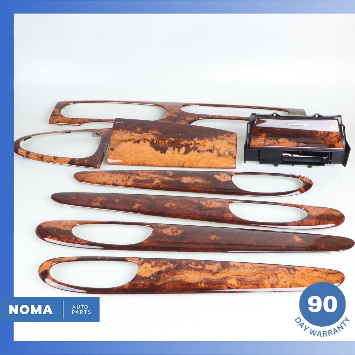 04-09 Jaguar X358 XJ8 LWB Door Panel & Center Console Trim Set Wood OEM - photo 1