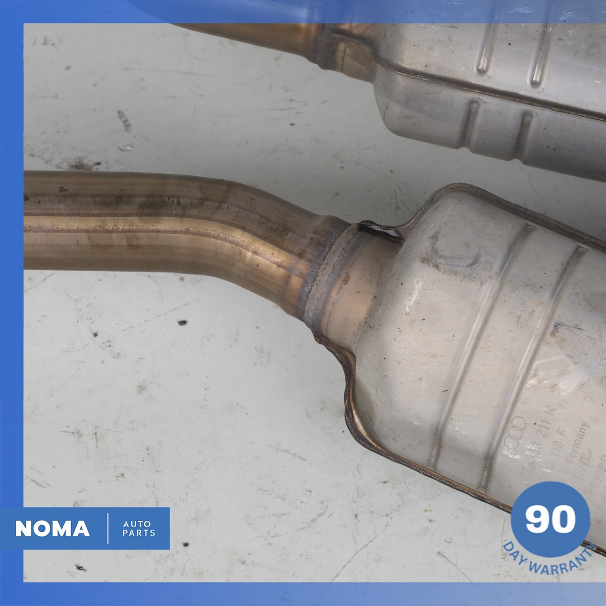 16-18 Audi 4G8 A7 A6 3.0L Center Exhaust Muffler Resonator Pipe Set OEM - photo 5
