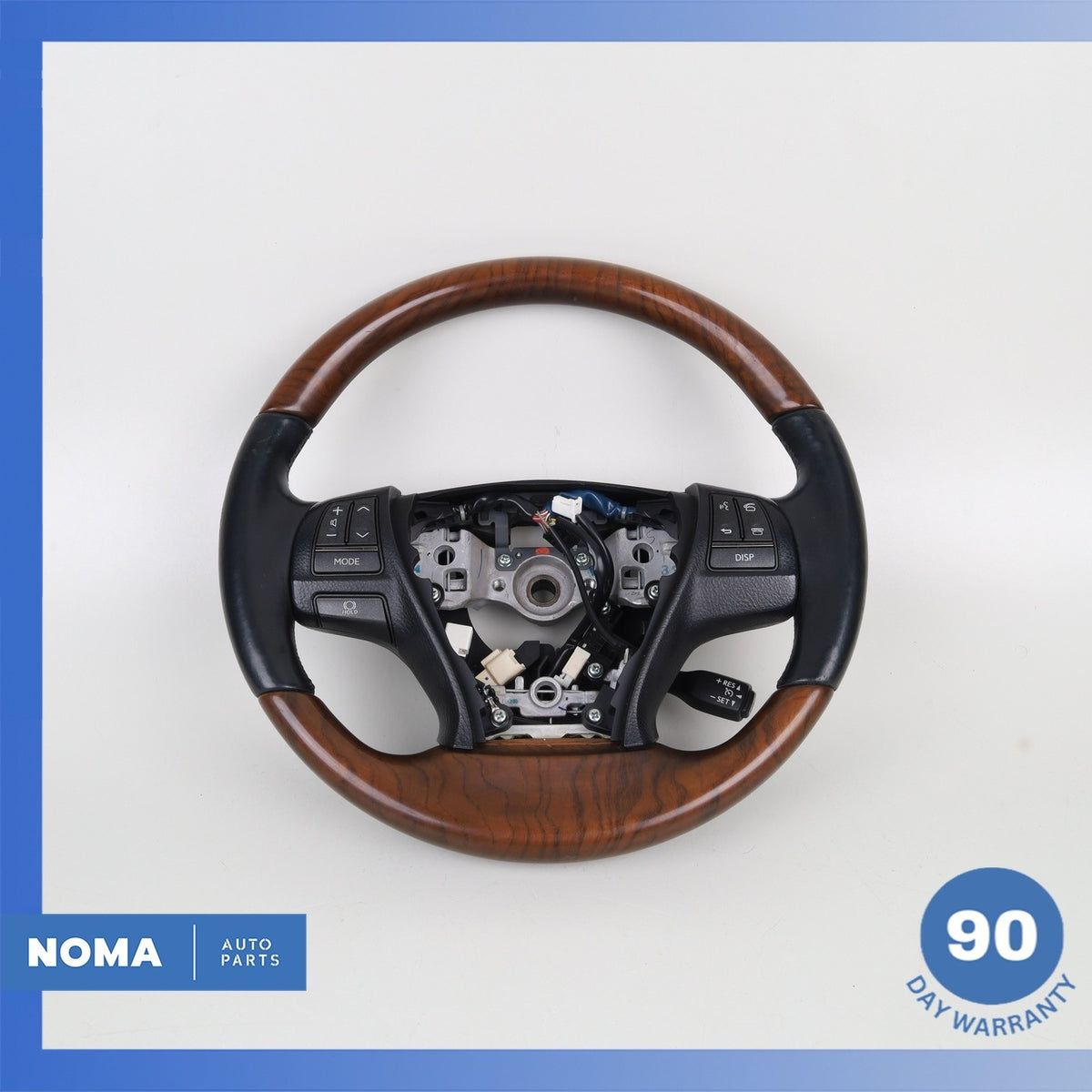 13-17 Lexus USF40 LS460 Steering Wheel Wood Trim Black 45100-50500 OEM - photo 1
