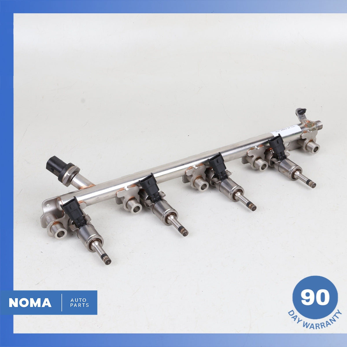 Range Rover Evoque L538 Engine Motor Fuel Injector Rail w/ Injectors OEM 28k - photo 2
