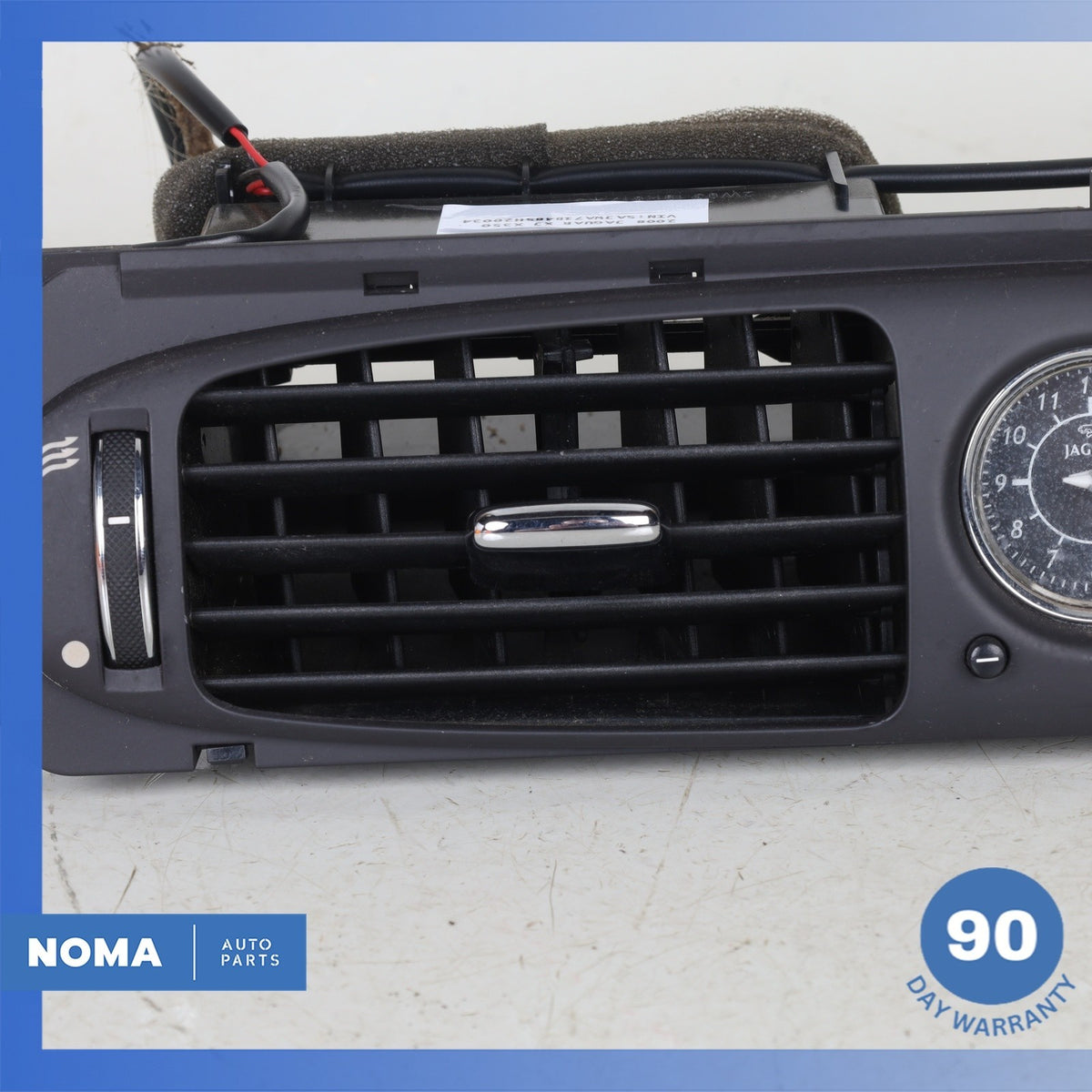 04-09 Jaguar X358 Front Center Dash Board HVAC AC А/C Dual Air Vent w/ Clock OEM - photo 6