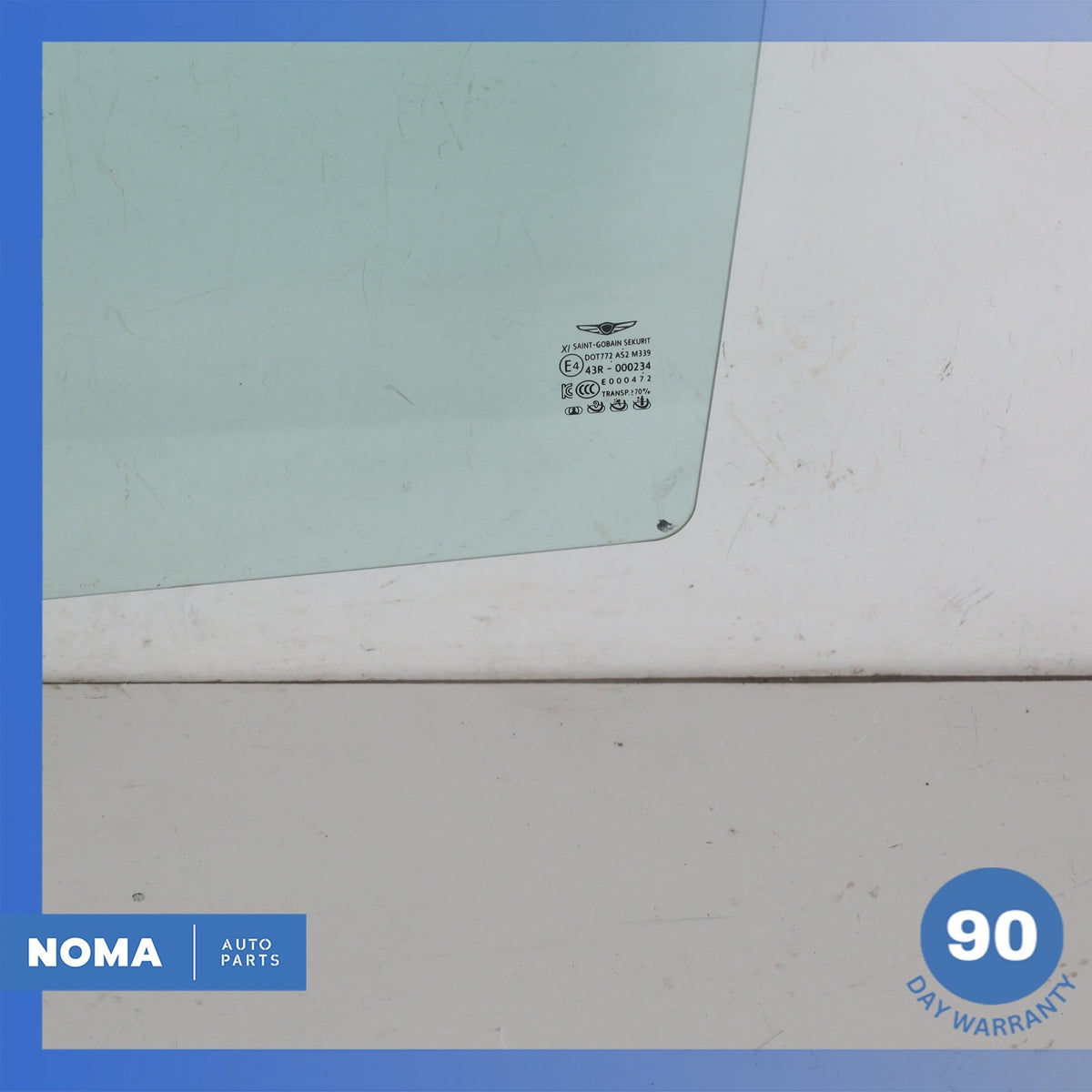 17-20 Genesis DH G80 Rear Left Driver Door Window Glass 83410B1720 OEM - photo 2