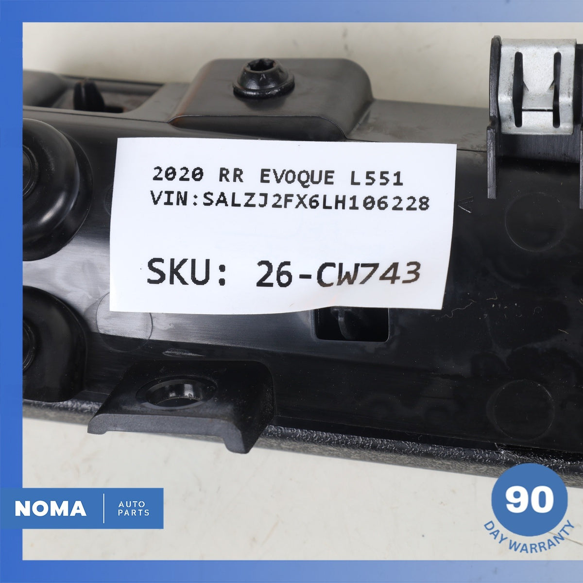2020 LR Range Rover Evoque L551 Right Dashboard Cover Panel Trim Molding OEM - photo 10