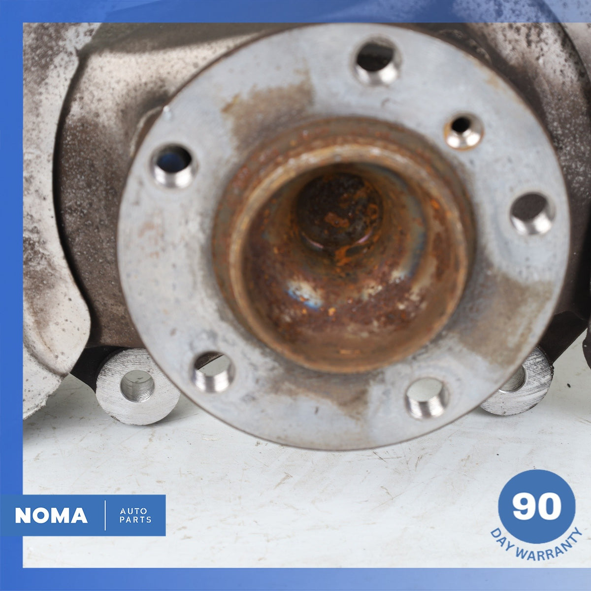 11-16 BMW F10 550i 640i Front Right Passenger Spindle Knuckle Hub w/ Shield OEM - photo 4