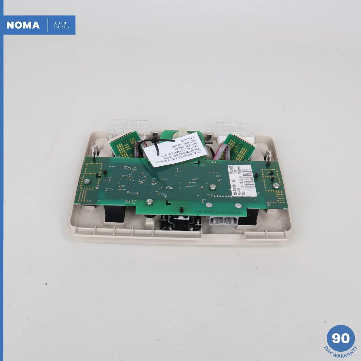 14-19 Jaguar X351 XJ XJR Rear Dome Light Lamp w/ Sunroof Switch Beige OEM - photo 5