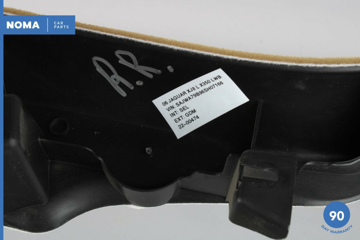 05-09 Jaguar XJ8 XJR VDP X350 Rear Right Side Lower D Pillar Trim SEL OEM - photo 7