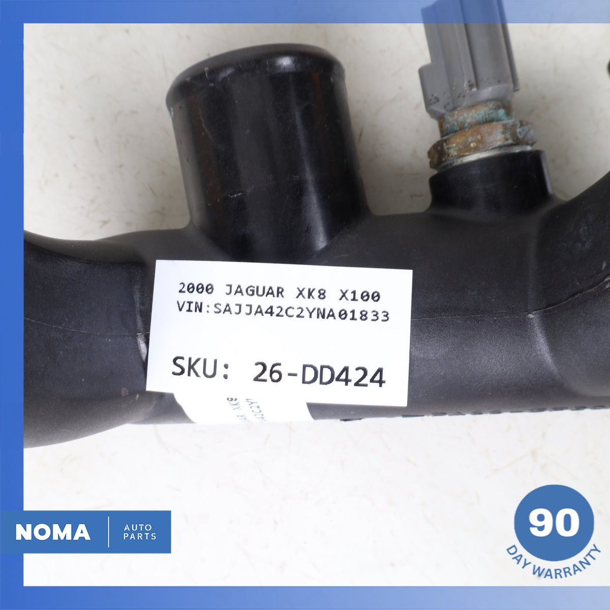 97-03 Jaguar X100 XK8 Thermostat Housing Water Outlet Pipe 96JV8A504BD OEM - photo 8