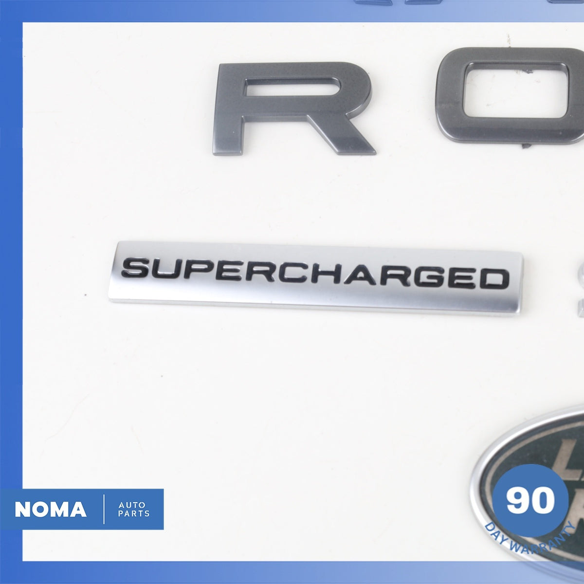 18-22 Range Rover Sport L494 Supercharged Trunk Boot Logo Badge Emblem Set OEM - photo 5