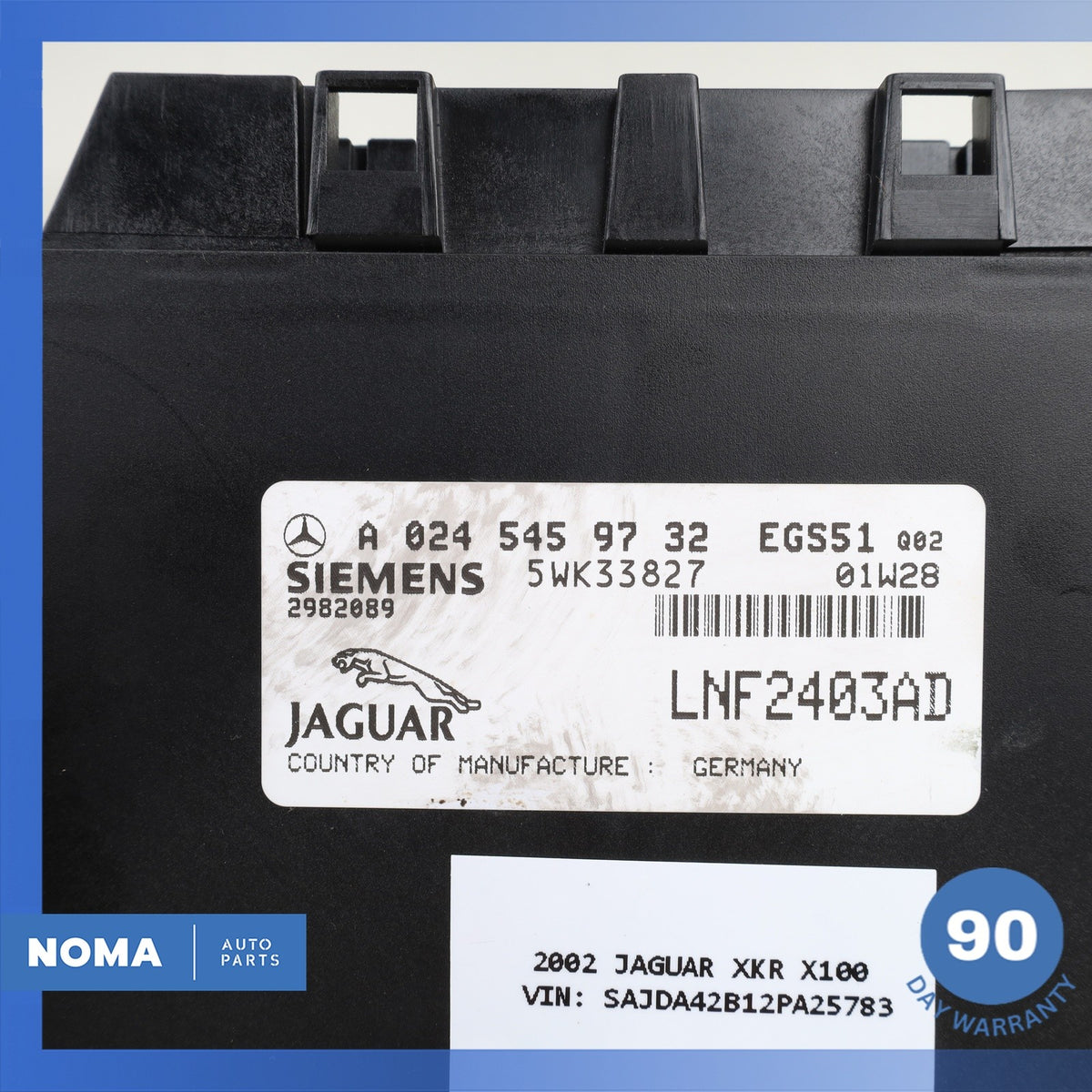 Jaguar X100 XKR TCU TCM Transmission Control Module LNF2403AD OEM - photo 8