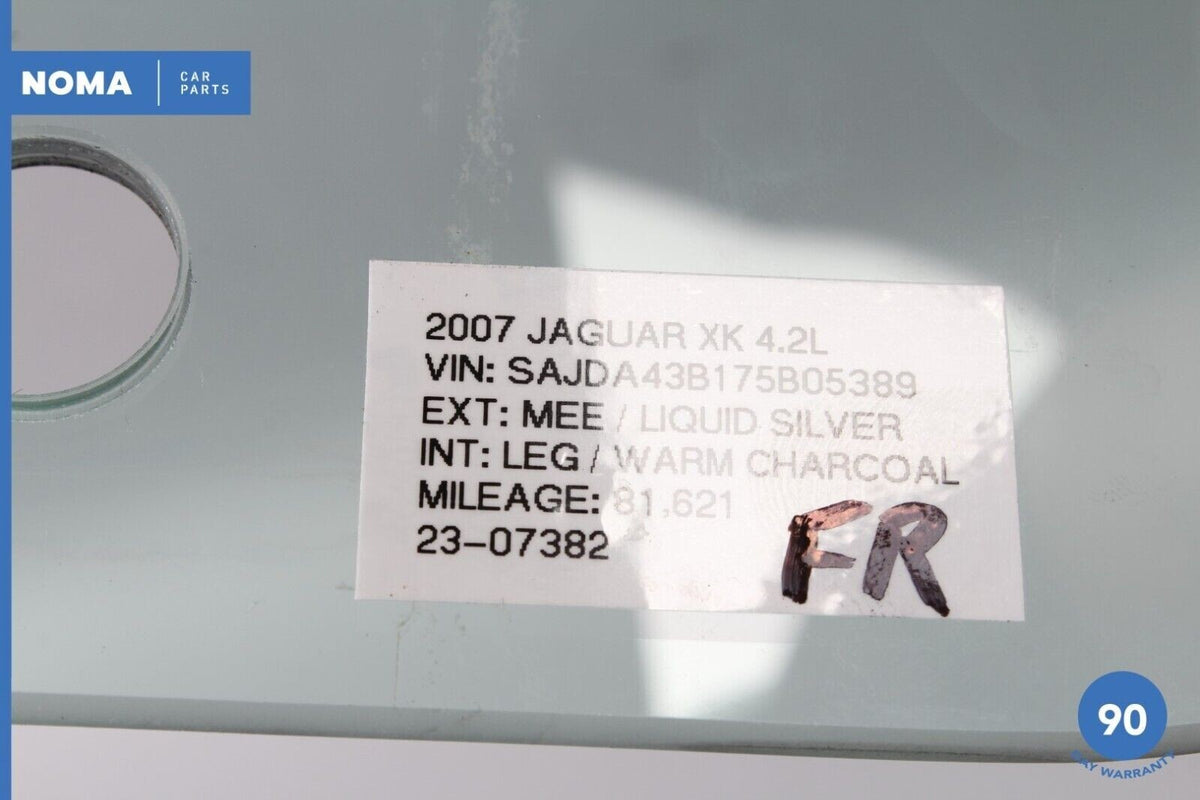 07-15 Jaguar X150 XK XKR XKR-S Front Right Passenger Side Door Window Glass OEM - photo 16