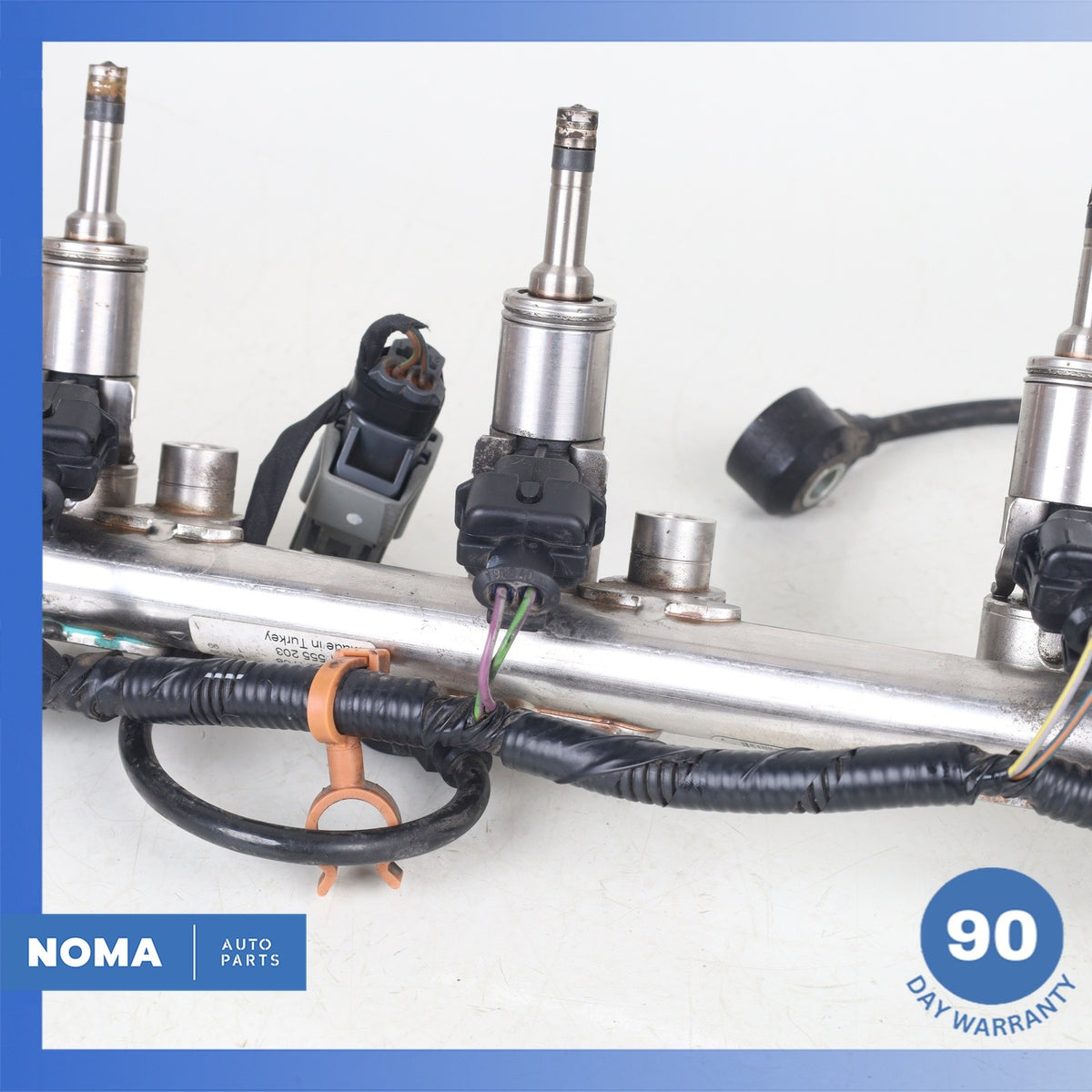 14-17 RR Evoque L538 2.0 Engine Motor Fuel Injector Rail w/ Injectors OEM - photo 14