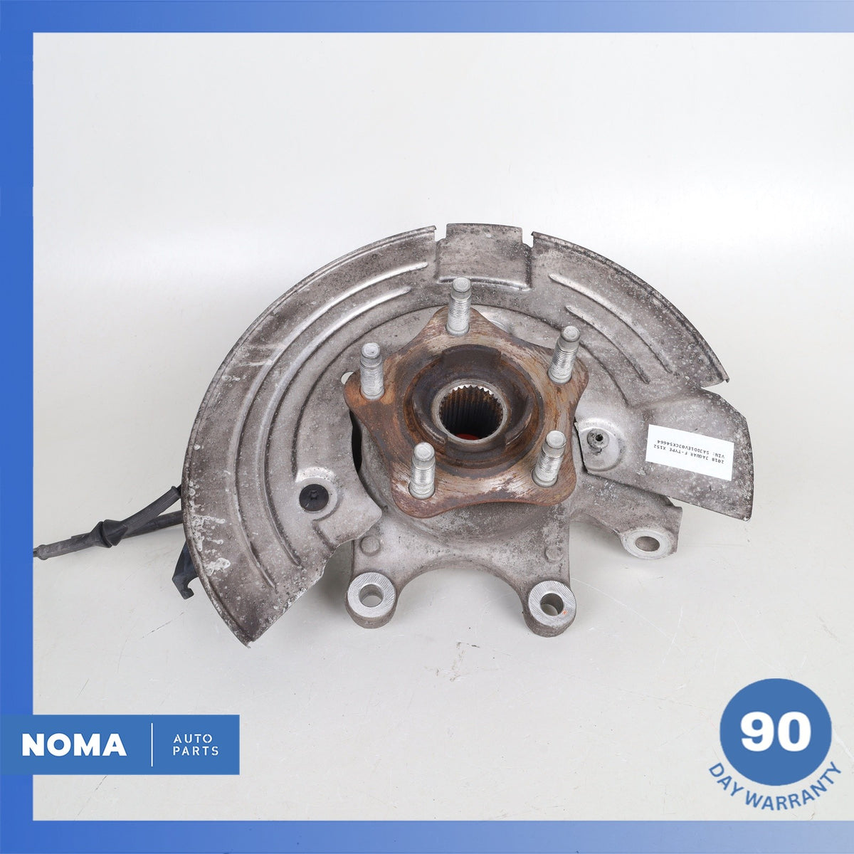 14-20 Jaguar X152 F-Type Rear Left Side Spindle Knuckle Hub w/ Shield OEM 67k - photo 2