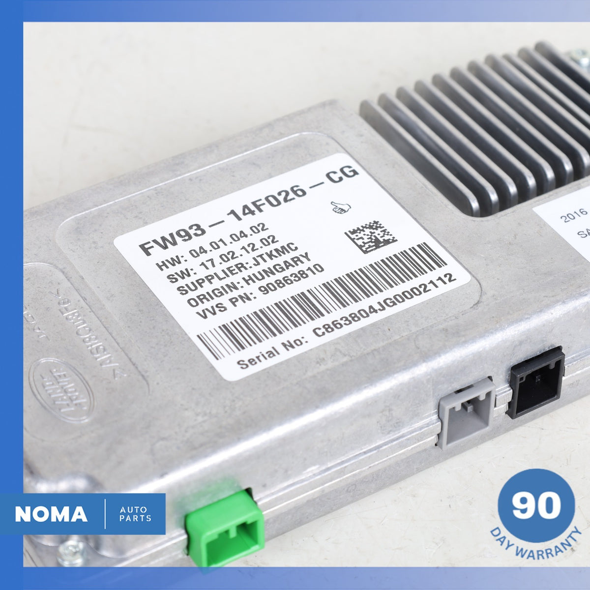 16-19 Jaguar X351 XJ XJR Rear View Camera Control Module Unit FW9314F026CG OEM - photo 2