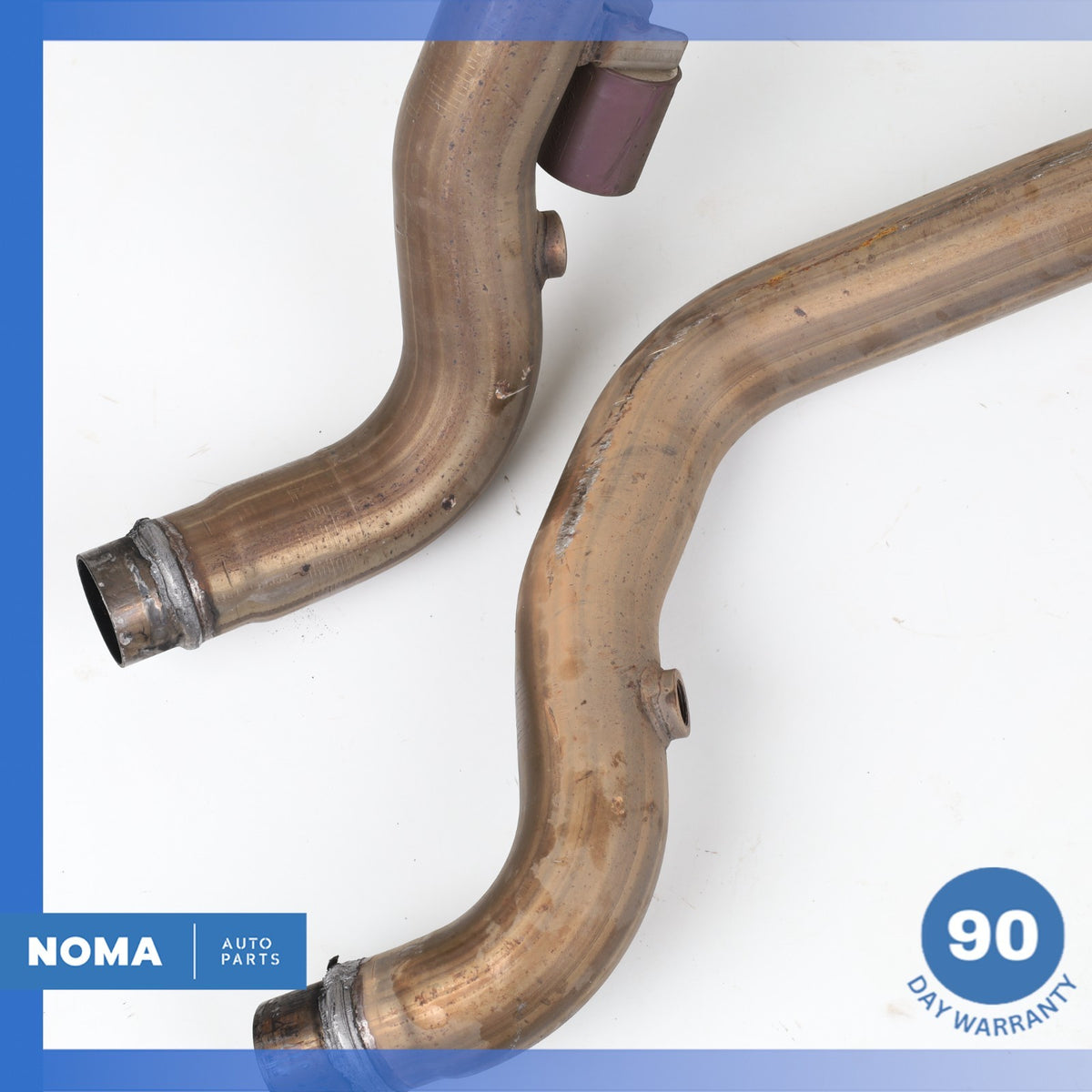 16-19 Jaguar X351 XJL XJ 3.0L Left & Right Side Exhaust Downpipe Set OEM - photo 13