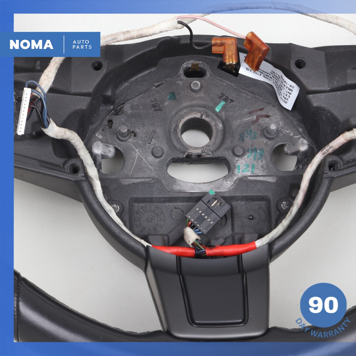 14-20 Jaguar X152 F-Type Steering Wheel w/ Paddle Shifters Black OEM 60k - photo 10