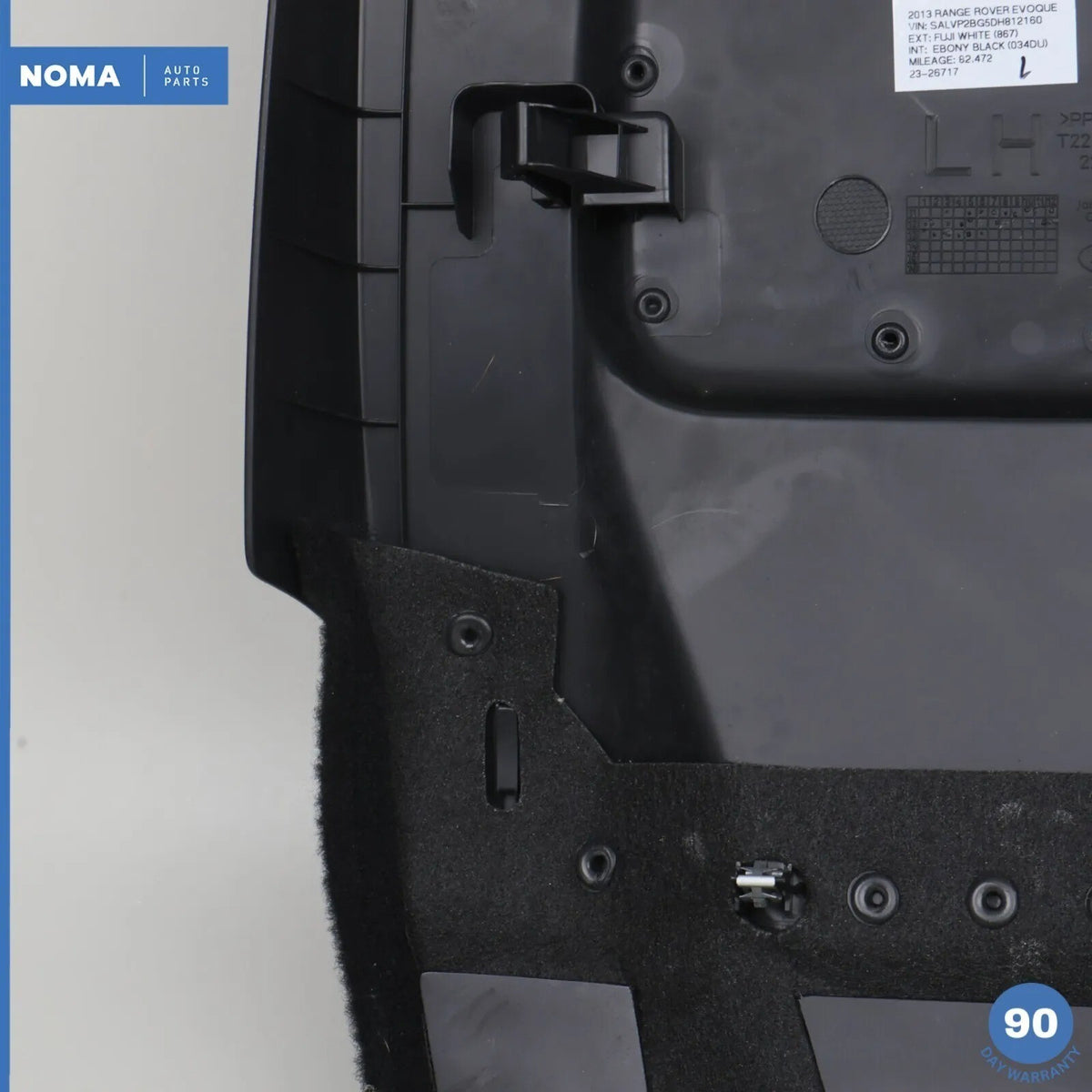 12-15 Range Rover Evoque L538 Front Left Driver Seat Back Panel Cover OEM - photo 14
