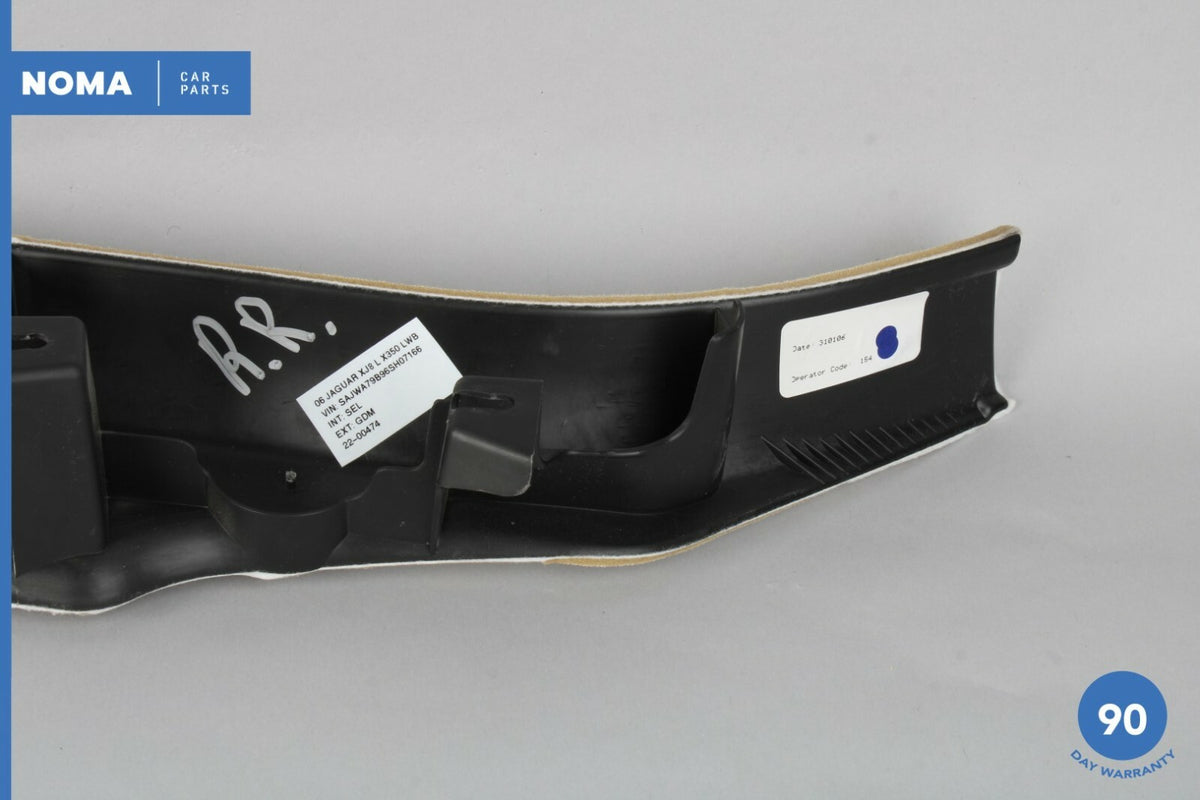 05-09 Jaguar XJ8 XJR VDP X350 Rear Right Side Lower D Pillar Trim SEL OEM - photo 6