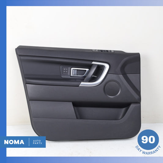15-19 LR Discovery Sport L550 Front Left Side Door Trim Panel Assembly Black OEM - photo 1