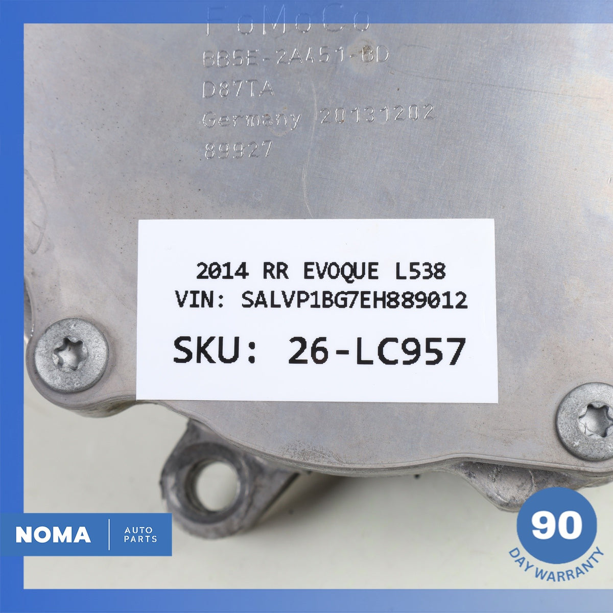 LR Range Rover Evoque L538 Vacuum Brake Pump Assembly OEM - photo 11