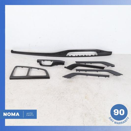 17-19 Audi 4M Q7 Dashboard Center Console Door Trim Set Wood OEM - photo 1