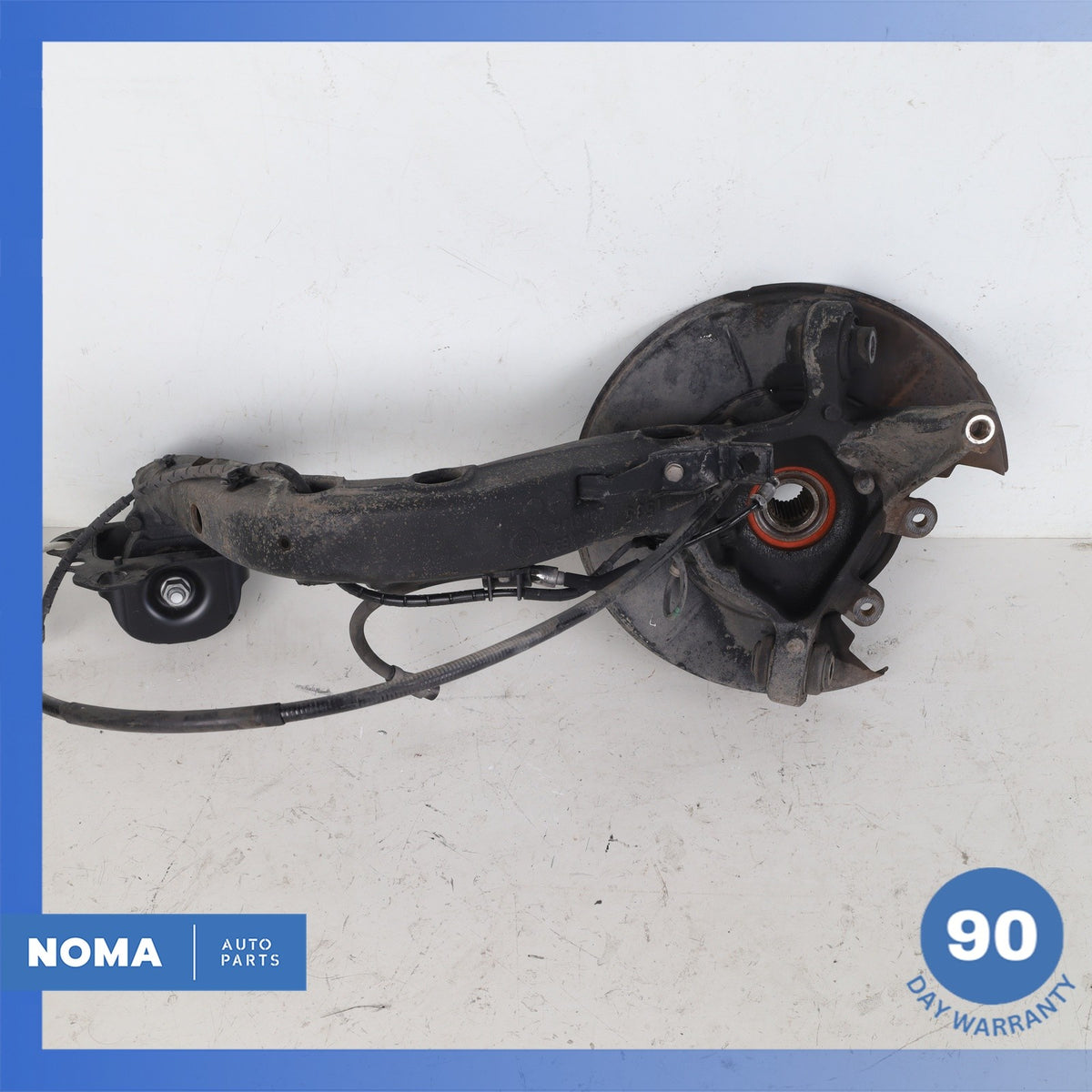 03-08 BMW E85 Z4 Rear Left Spindle Knuckle Hub w/ Shield OEM - photo 8