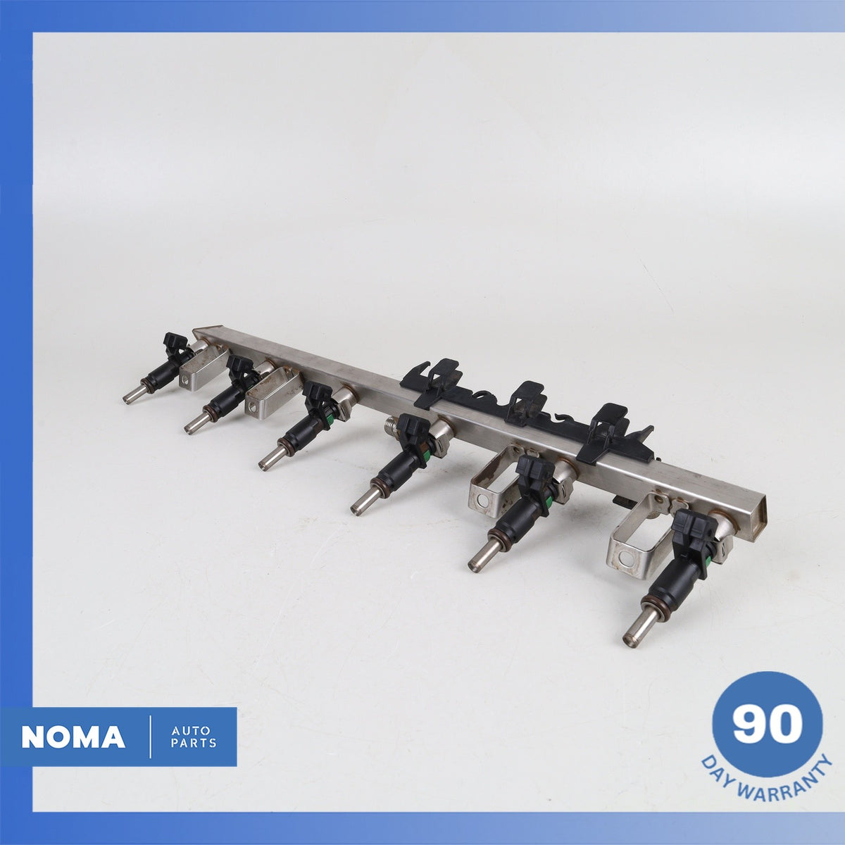 07-13 BMW E90 328i N51 Engine Motor Fuel Injector Rail w/ Injector OEM 75k - photo 2