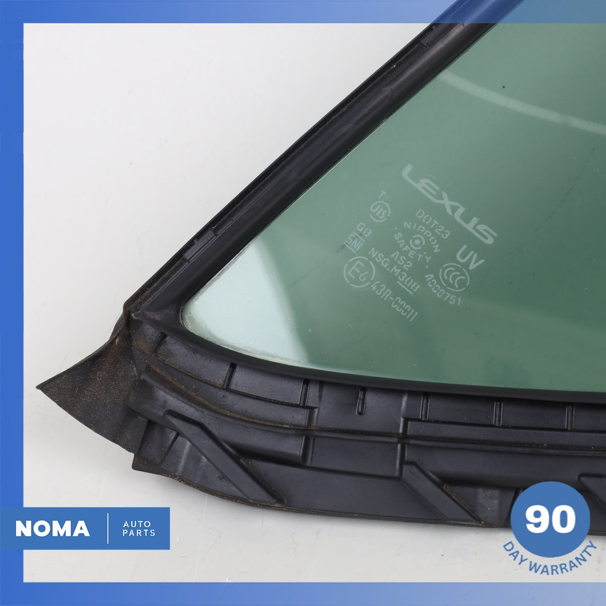11-17 Lexus ZWA10 CT200h Rear Left Quarter Door Window Glass  6812476010 OEM - photo 6