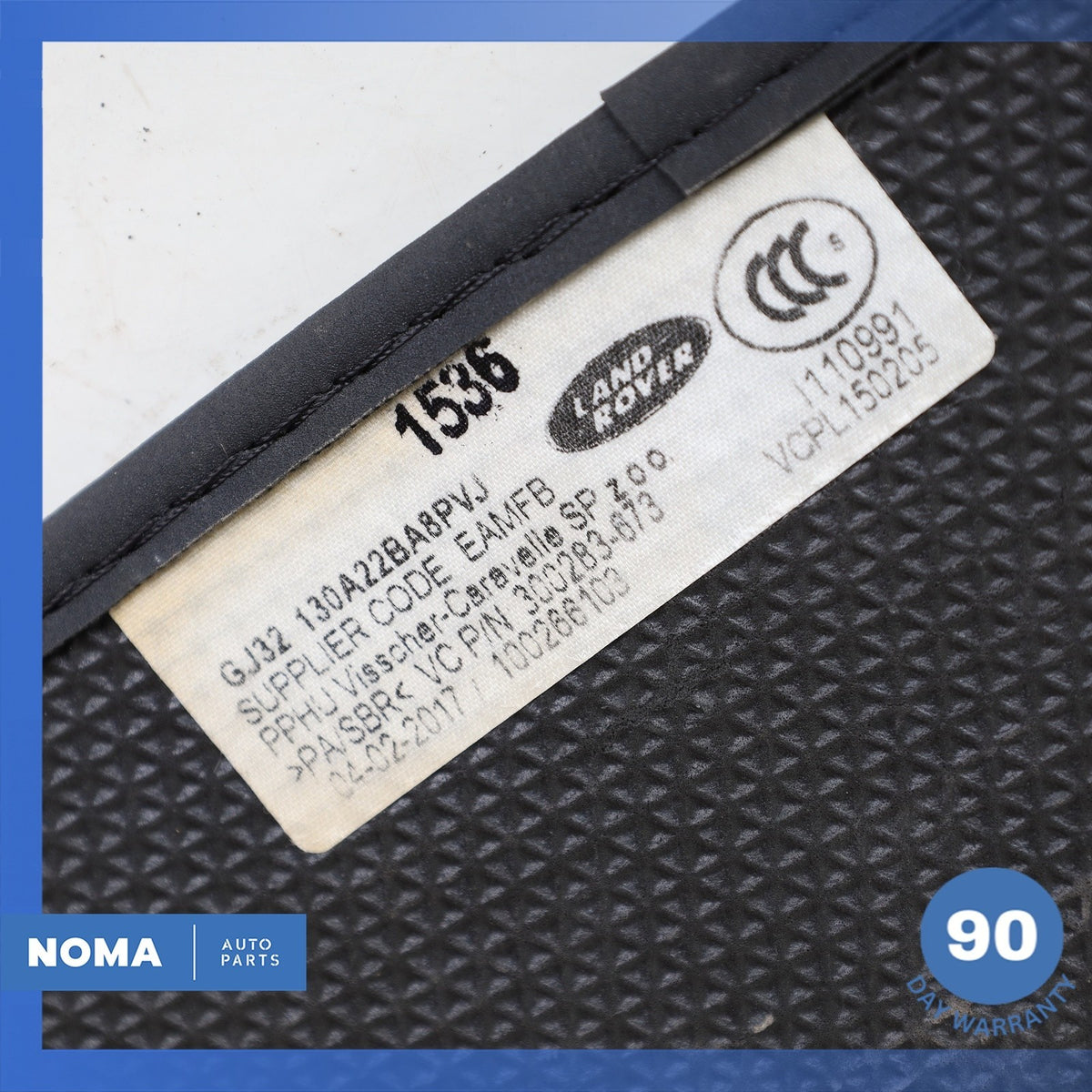 17-19 Range Rover Evoque L538 Convertible Front & Rear Floor Carpet Mat Set OEM - photo 23