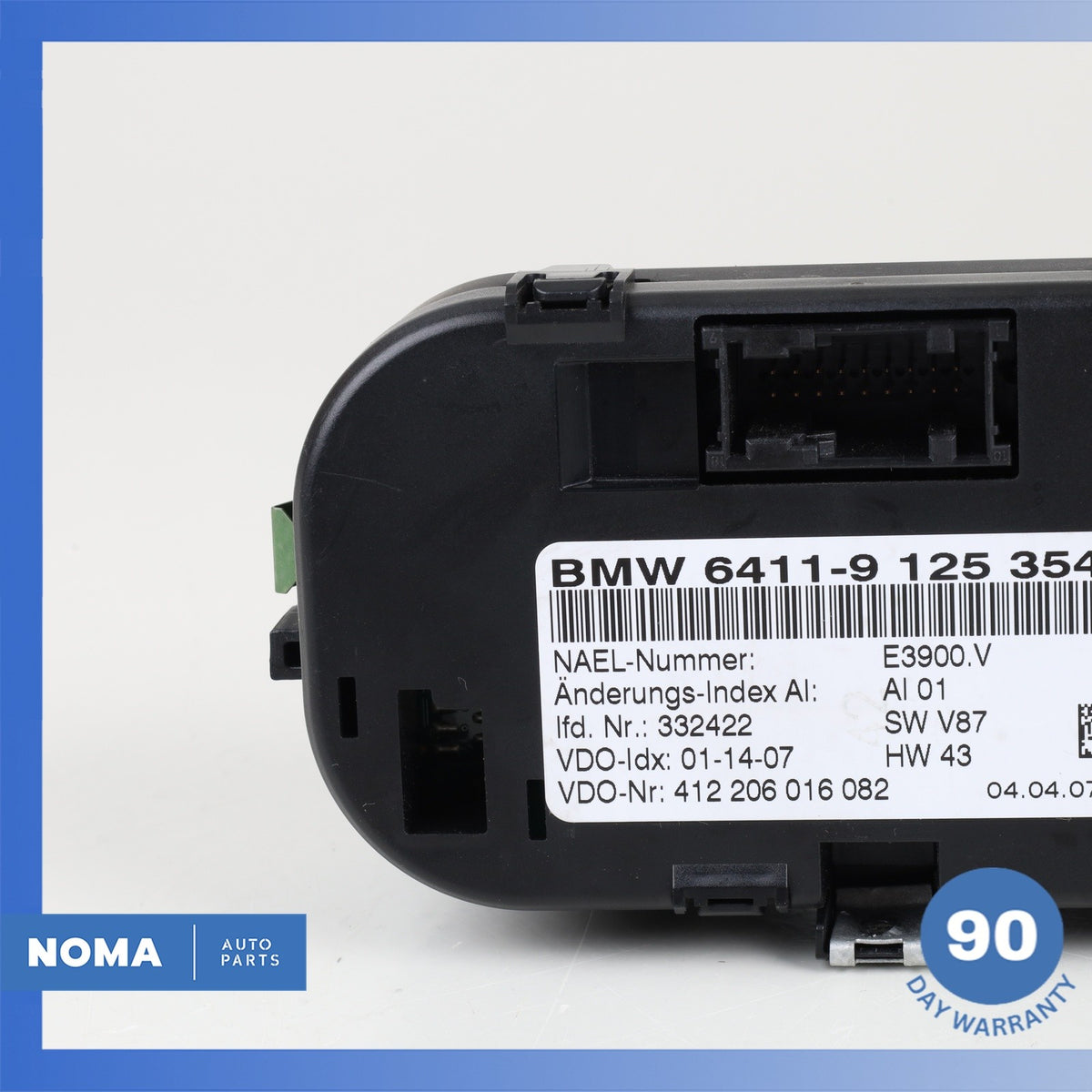 06-08 BMW E85 Z4 A/C AC Heater Climate Control Switch 64119125354 OEM - photo 15