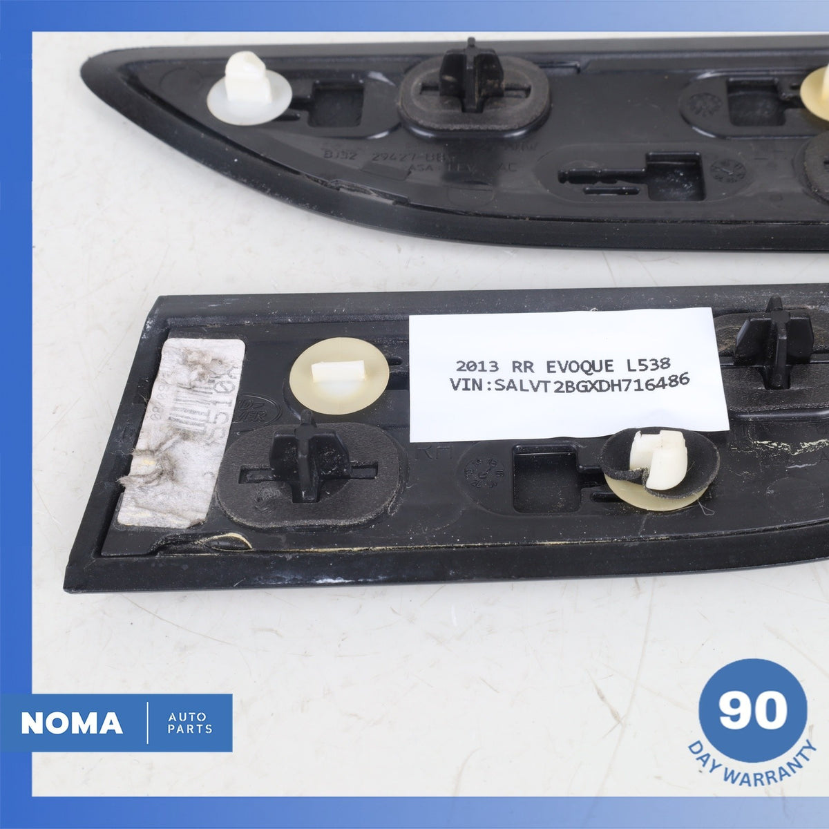LR Range Rover Evoque L538 4DR Front Right & Left Fender Molding Trim Set OEM - photo 8