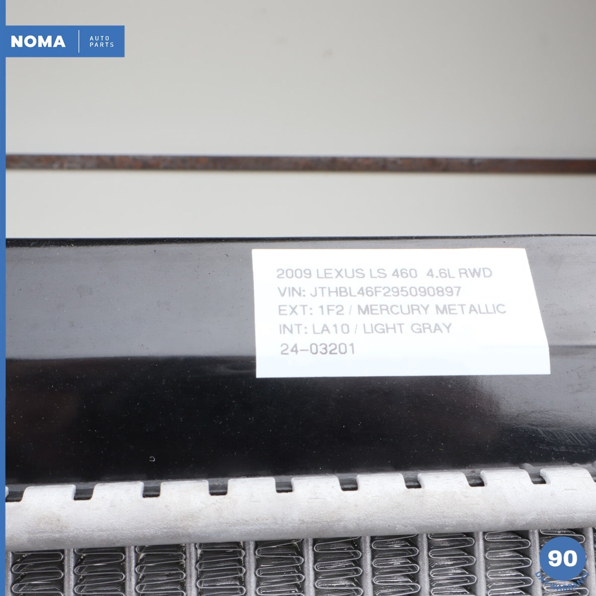 07-10 Lexus LS460 XF40 RWD Engine Motor Coolant Radiator Cooler 16400-38170 OEM - photo 9