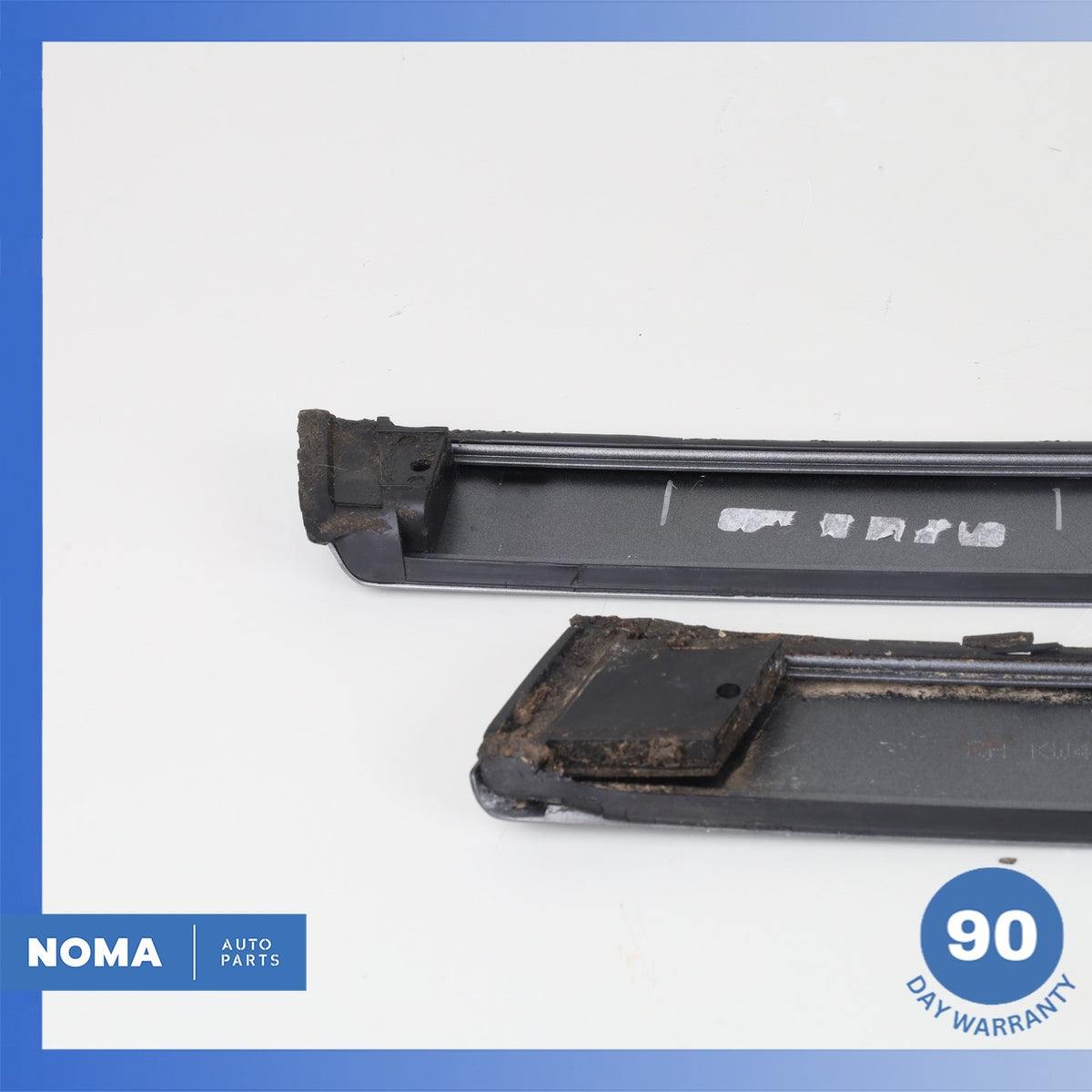 14-22 Land Rover Front Left & Right Door Upper Trim Insert Set Aluminium OEM - photo 8